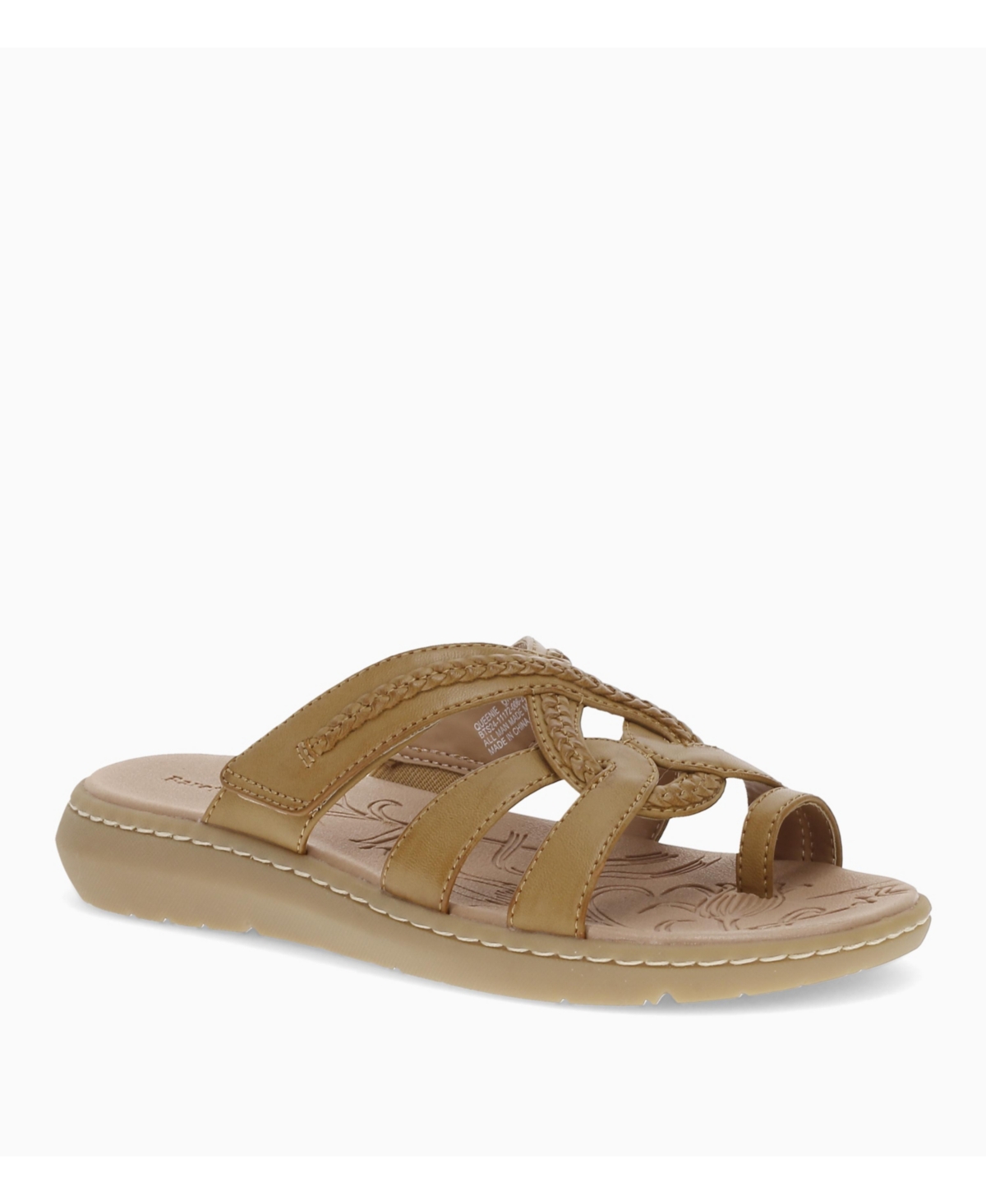 Shop Baretraps Women's Queenie Flat Sandals In Caramel