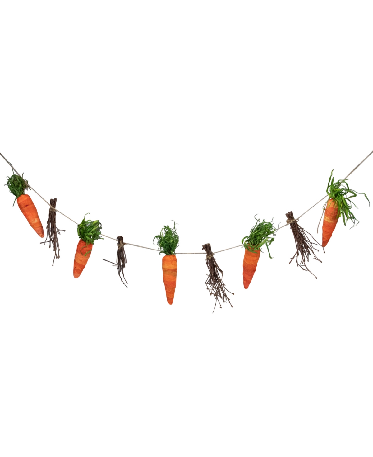 Shop Northlight 3.25' Carrots And Twigs Artificial Easter Garland In Orange