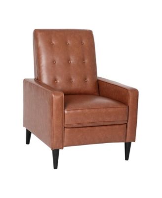 One Pack Tufted Upholstery Darcy Mid-Century Modern Ergonomic Push Back Recliner Chair