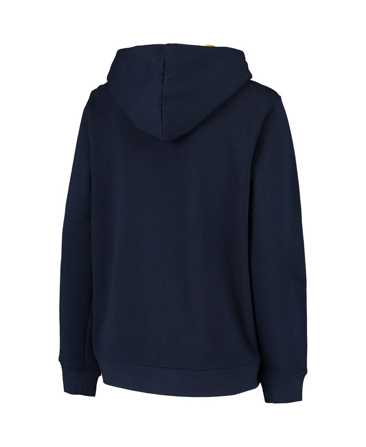 Big BoysWest Virginia Mountaineers Applique Arch and Logo Full-Zip Hoodie - Navy