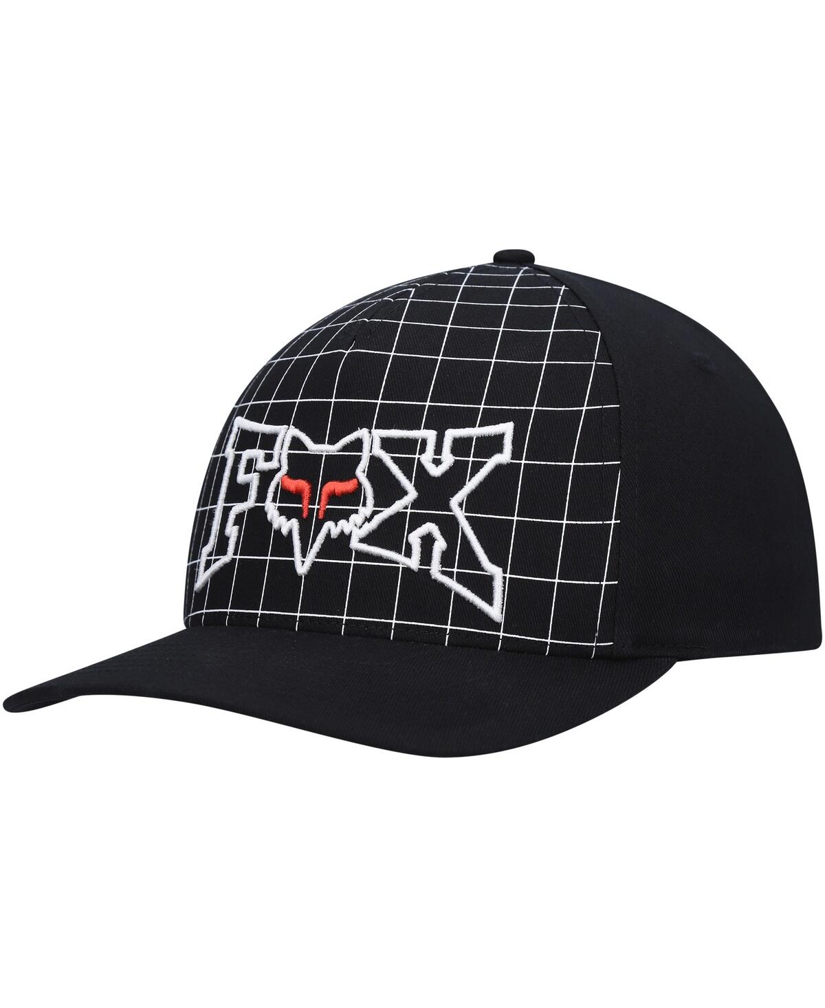 Men's Fox Black Celz Flexfit Hat - Black