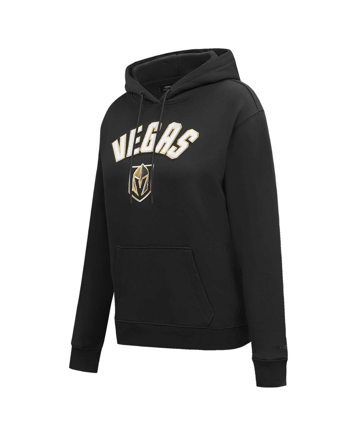 Women's Pro StandardVegas Golden Knights Classic Chenille Pullover Hoodie - Black