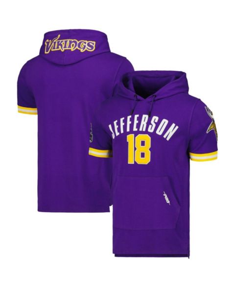 Мужское худи Pro Standard Justin Jefferson Purple Minnesota Vikings Player Name and Number T-shirt