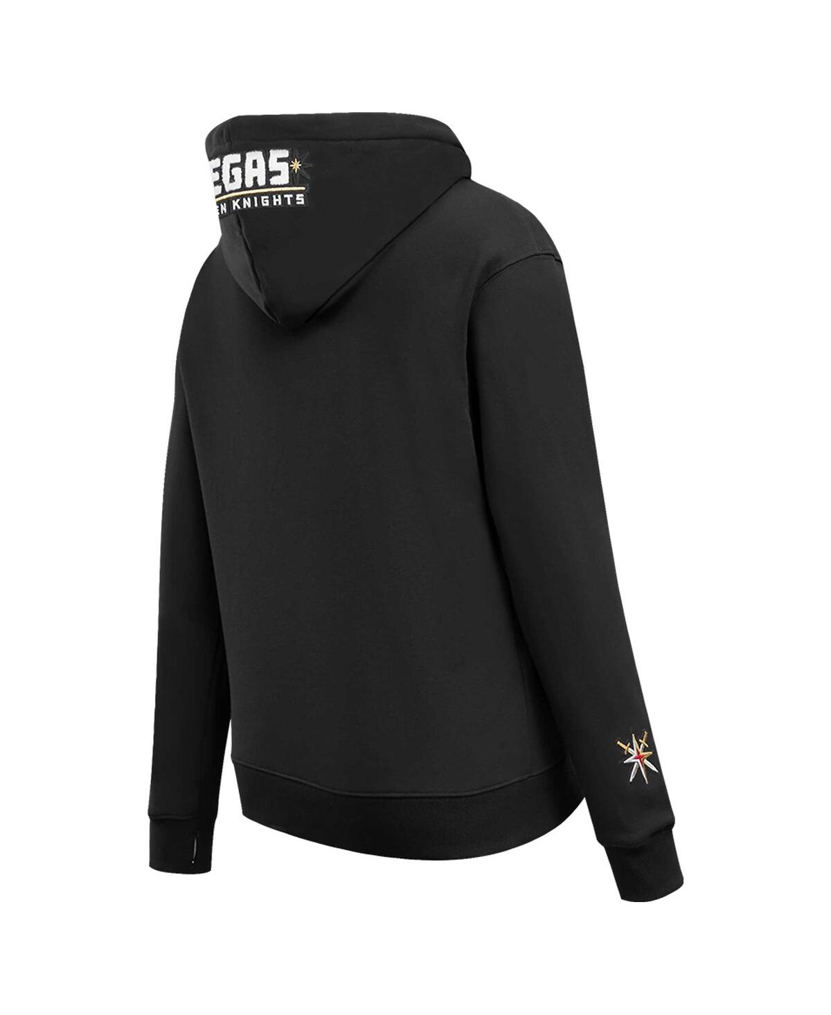 Women's Pro StandardVegas Golden Knights Classic Chenille Pullover Hoodie - Black