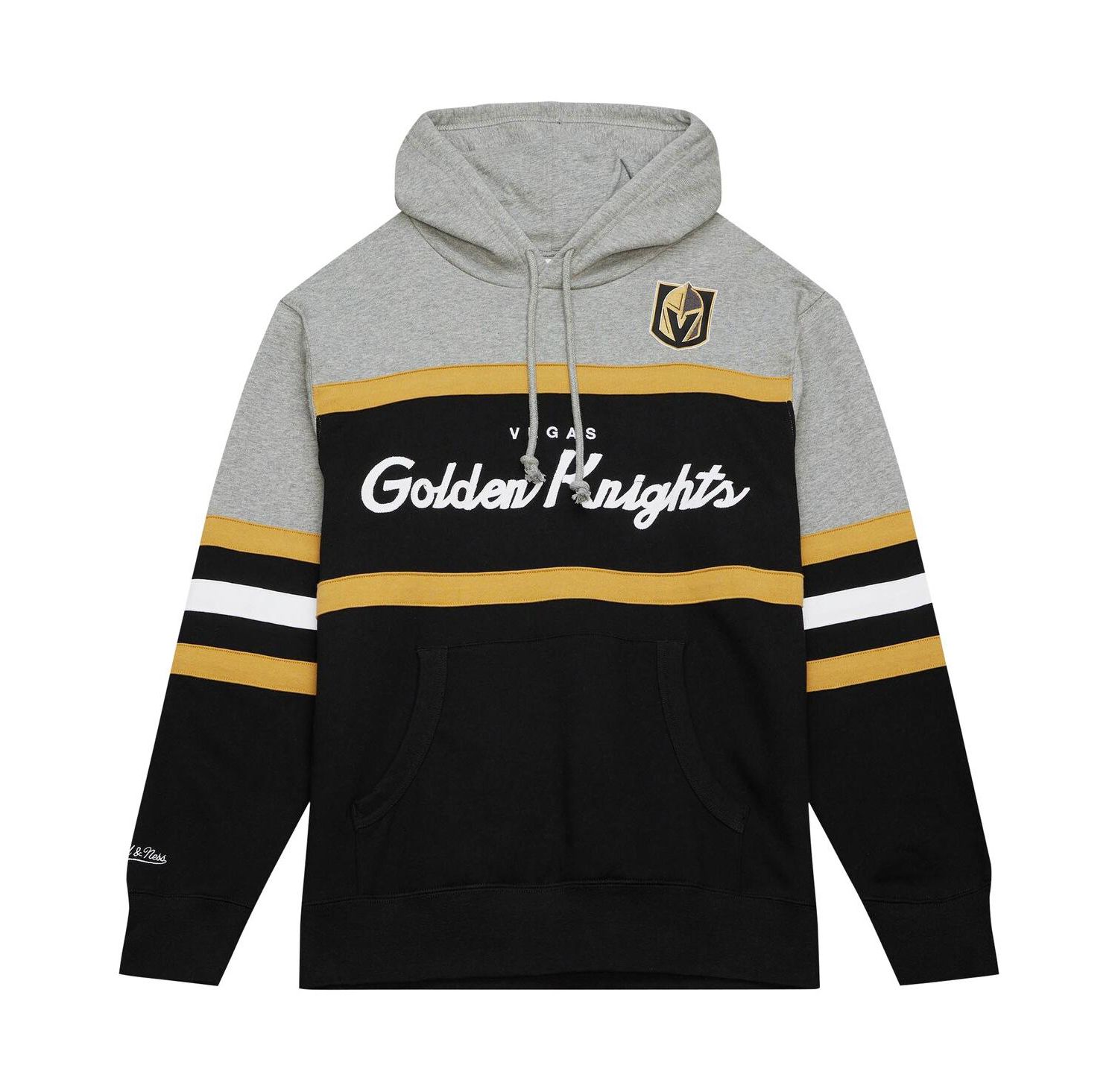Men's Black, Gray Vegas Golden Knights Head Coach Pullover Hoodie