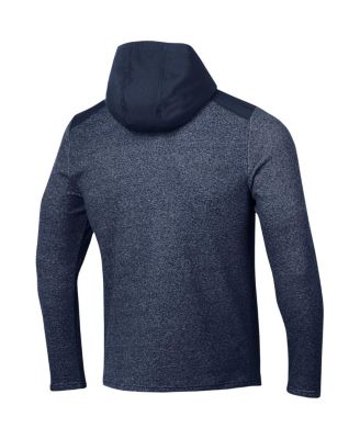 Men's Navy Auburn Tigers Survivor Fleece Hoodie Quarter-Zip Jacket