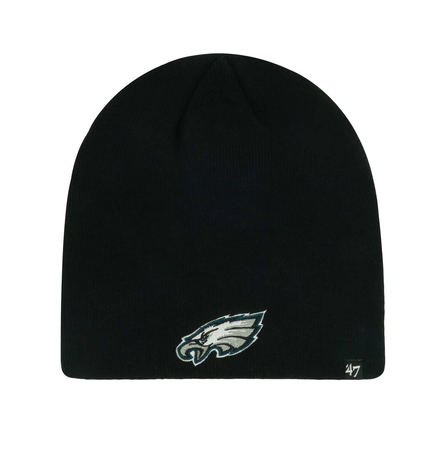 Мужская шапка '47 Brand Black Philadelphia Eagles Primary Logo — фото 1