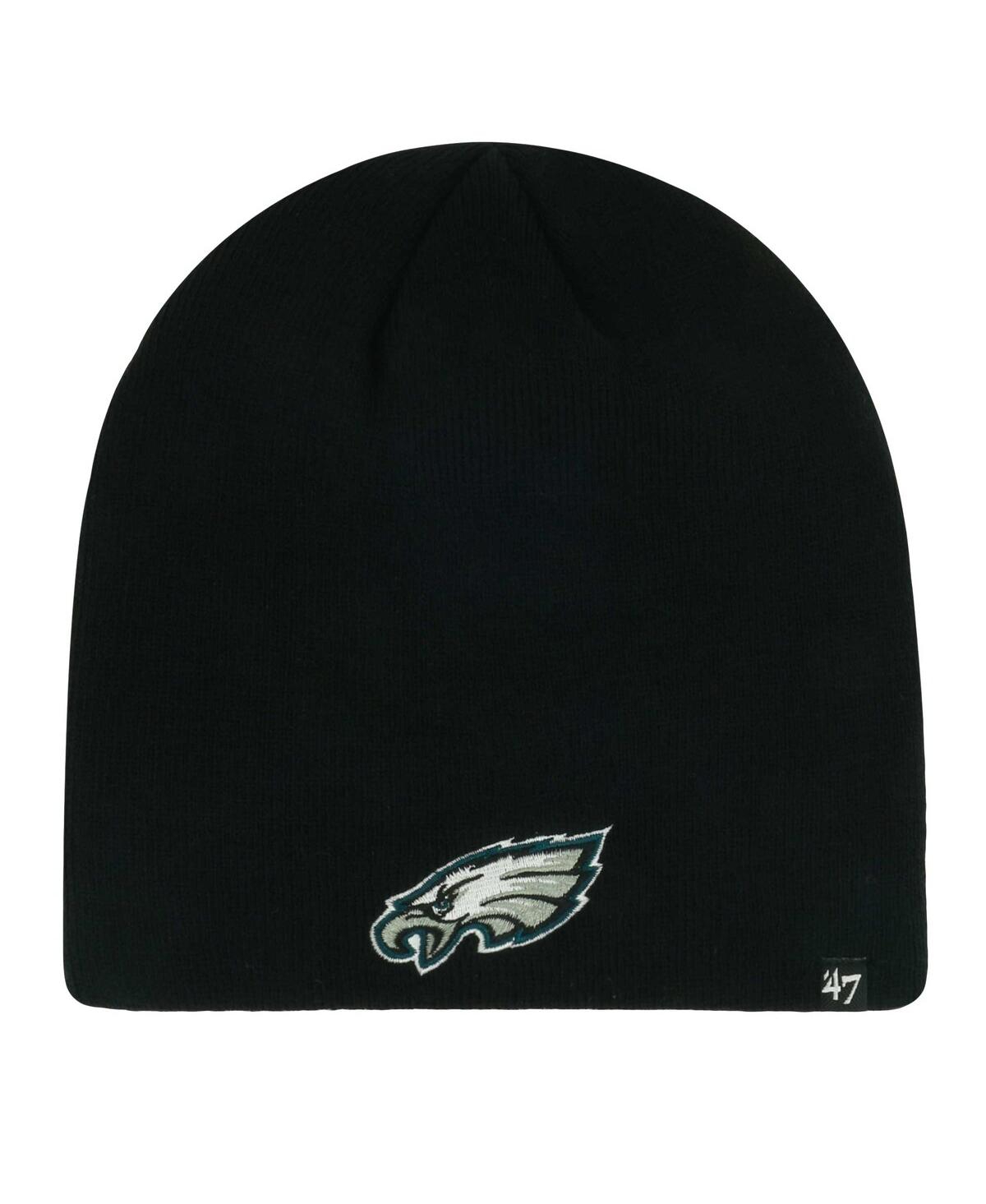 Men's '47 Brand Black Philadelphia Eagles Primary Logo Beanie - Black