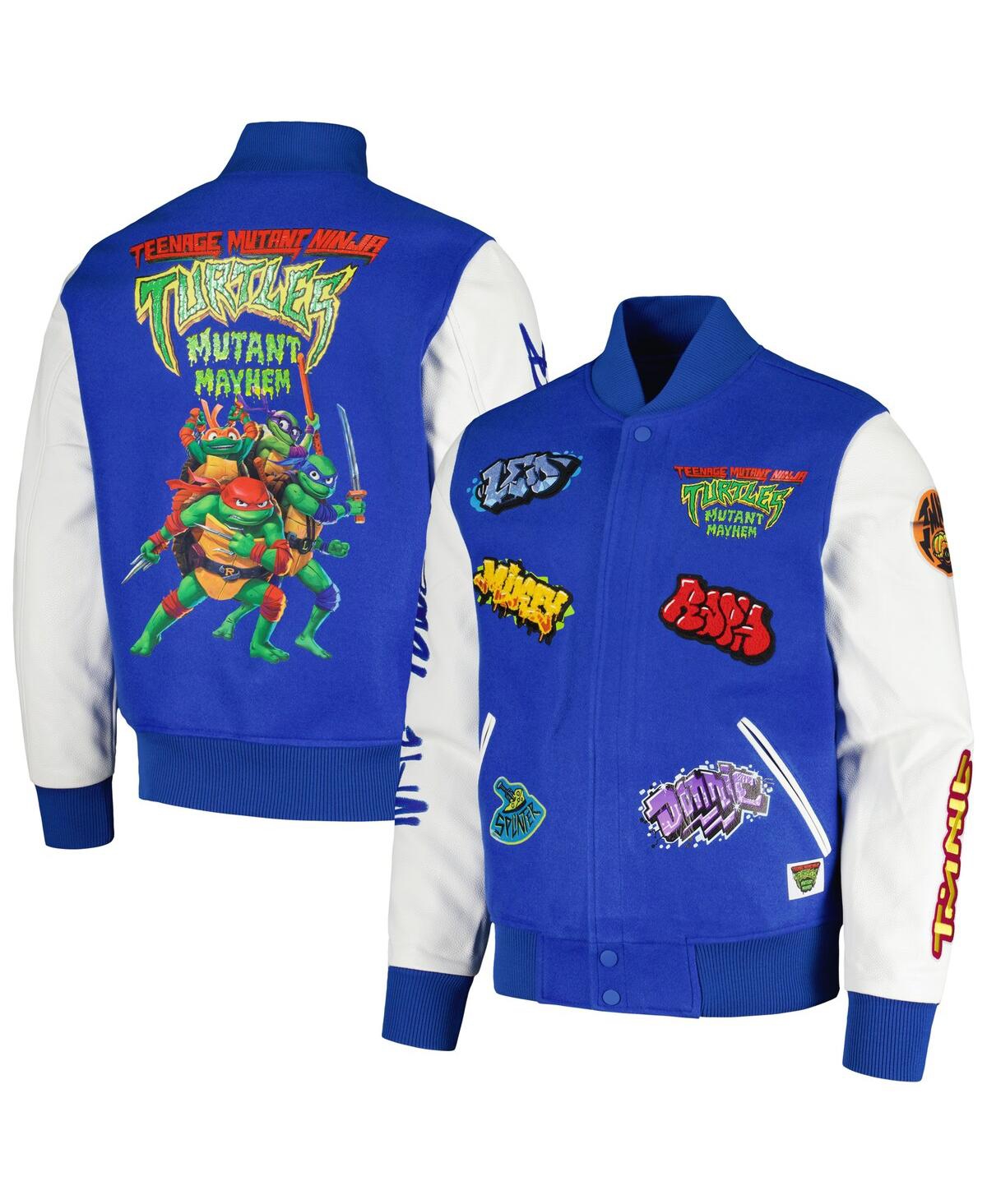 Men's Freeze Max Royal Teenage Mutant Ninja Turtles Turtle Power Varsity Full-Snap Jacket - Royal