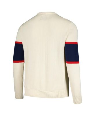 Men's Cream Pabst Blue Ribbon McCallister Pullover Sweater