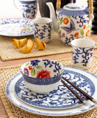 Lauren Ralph Lauren Dinnerware, Set of 4 Mandarin Blue Mugs - Macy's