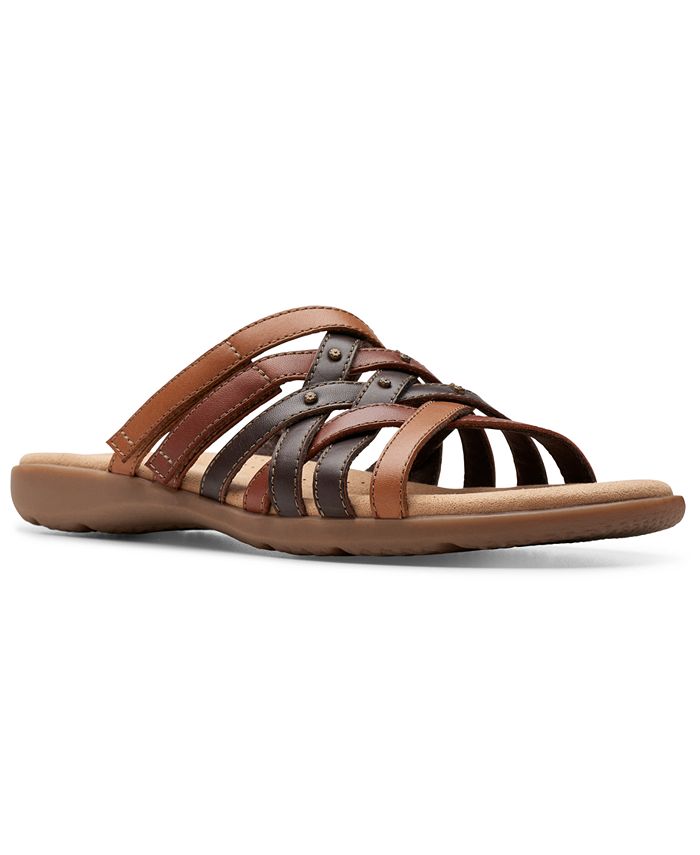 Clarks Women s Elizabelle Rio Slip On Strappy Sandals Macy s
