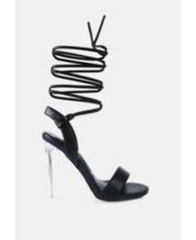 Macy's lace up best sale heels