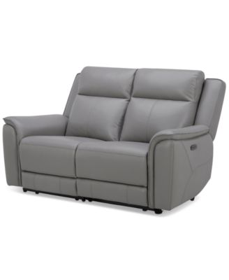 Addyson 64" 2-Pc. Leather Sofa with 2 Zero Gravity Recliners with Power Headrests, Created for Macy's