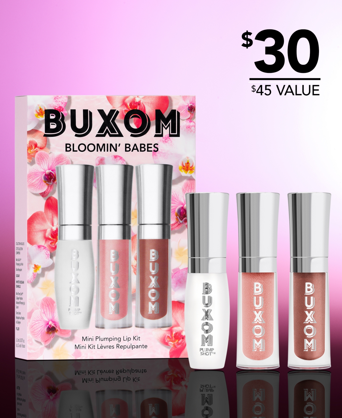 Buxom Cosmetics 3-Pc. Bloomin' Babes Mini Plumping Lip Gloss Set