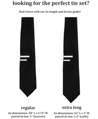 Men's Solid Ink 1" Tie Bar