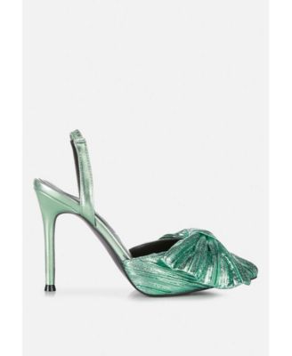 Womens Kiki Bow Embellished Slingback Sandals
