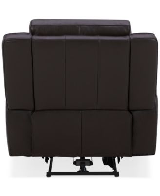 Addyson 41" Zero Gravity Leather Recliner with Power Headrest, Created for Macy's