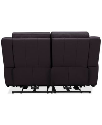 Addyson 64" 2-Pc. Leather Sofa with 2 Zero Gravity Recliners with Power Headrests, Created for Macy's