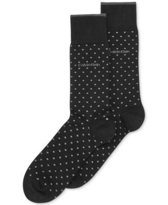 Calvin Klein - Men's Giza Pindot Crew Socks
