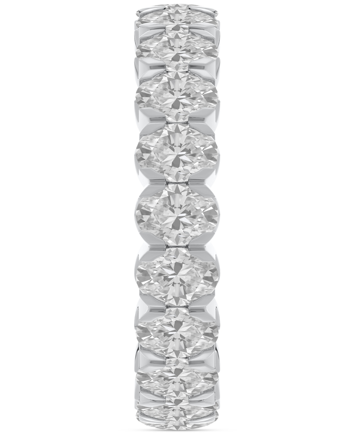 Diamond Oval-Cut Eternity Band (3 ct. t.w.) in 14k Gold (Also  - Platinum