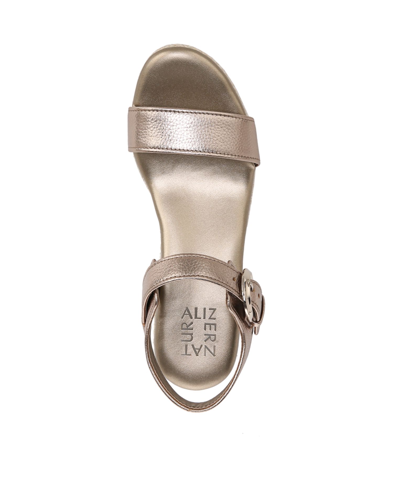 Women's Stella Open Round Toe Buckle Wedge Sandals