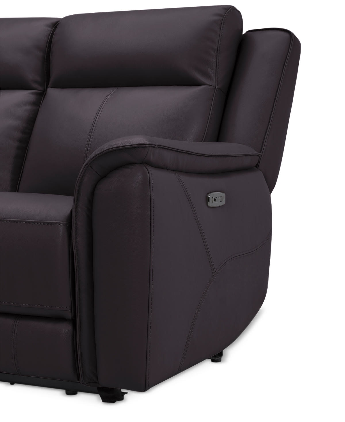 Addyson 2-Pc. Leather Sofa with 2 Zero Gravity Recliners with Power Headrests, Created for Macy's