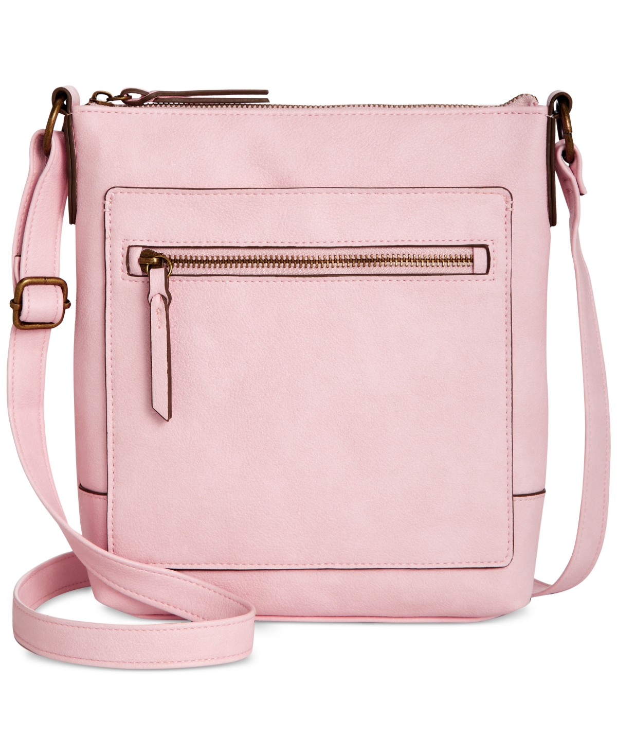 Shop Style & Co Hudsonn North South Crossbody, Created For Macy's In Lotus Pink