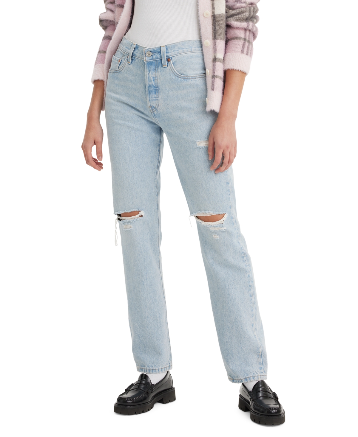 Levi's Women's 501 Original-fit Straight-leg Jeans In Braggadoci