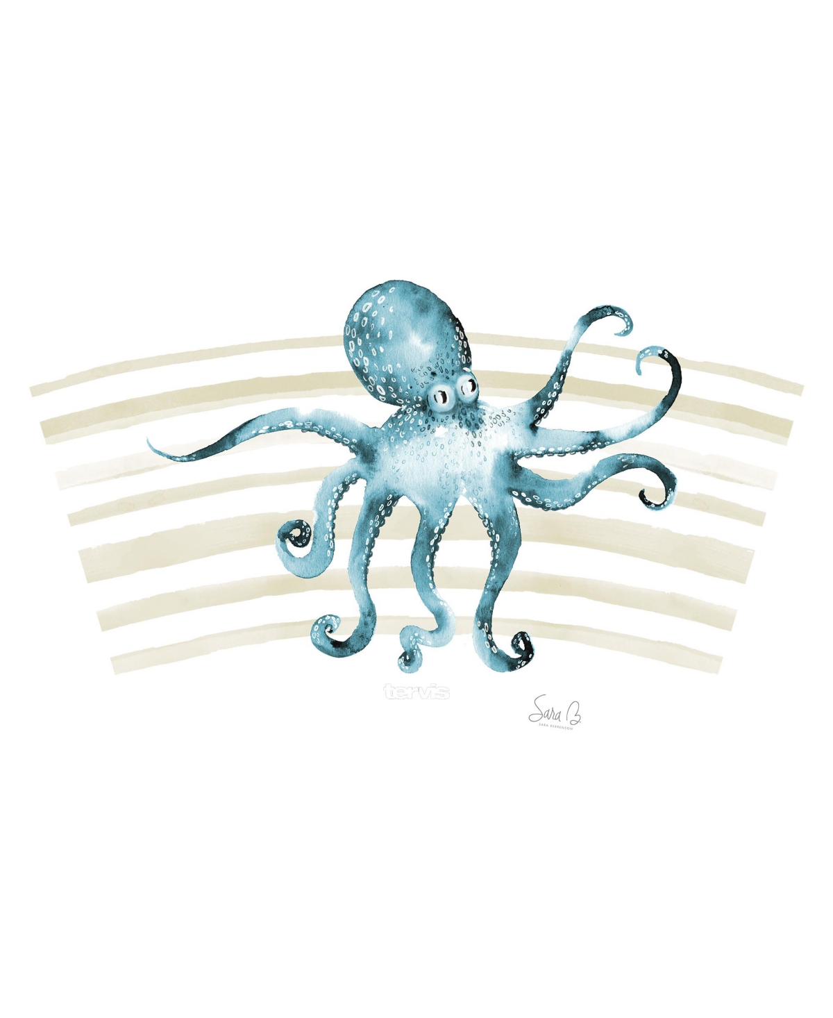 Tervis Tumbler Tervis Sara Berrenson - Atlantica Collection Made in Usa Double Walled Insulated Tumbler Travel Cup Keeps Drinks Cold & Hot, 24oz, Octo