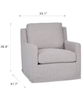 Keiffer 34" Fabric Swivel Glider, Created for Macy's