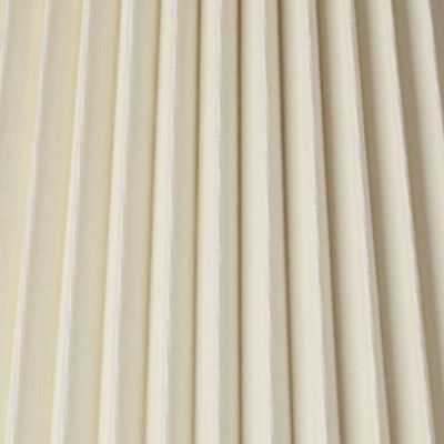 Ivory Linen Knife Pleat Medium Lamp Shade 9" Top x 14.5" Bottom x 10" High (Spider) Replacement with Harp and Finial