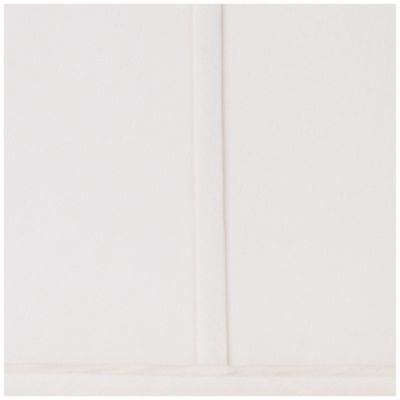 Set of 2 Ivory Classic Small Square Lamp Shades 5.25" Top x 10" Bottom x 9" High (Spider) Replacement with Harp and Finial