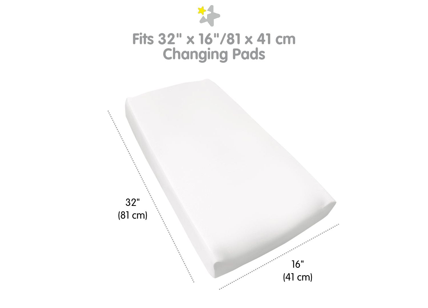 Waterproof Cover, For 32" x 16" Changing Pad (2-Pack))