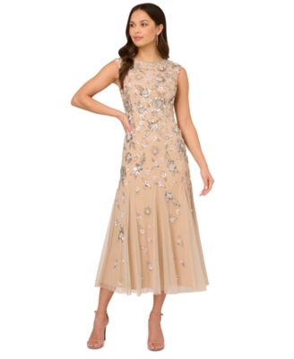 Adrianna Papell - Women's Embellished Sleeveless Dress