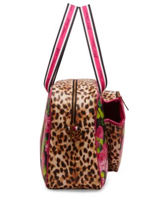 Betsey Johnson Women's Pickle Bag - Multi-Color Tote With Racket Pocket, Weekender Or Carry-On
