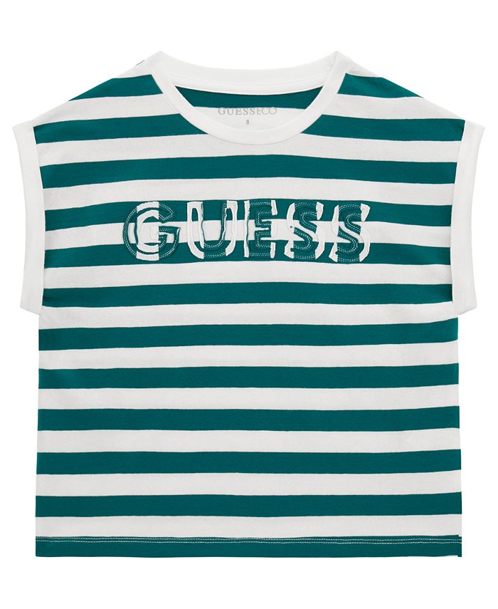Guess green hotsell and pink stripe