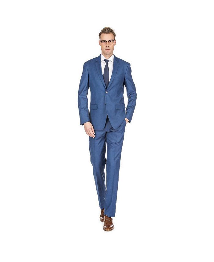 Braveman Brave man Men's Check Slim Fit 2pc Suits - Macy's