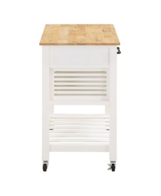 Office Star 34.25" Wood Stafford Kitchen Cart