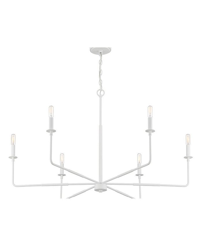Savoy House Salerno 6Light Chandelier in White Bisque Macy's