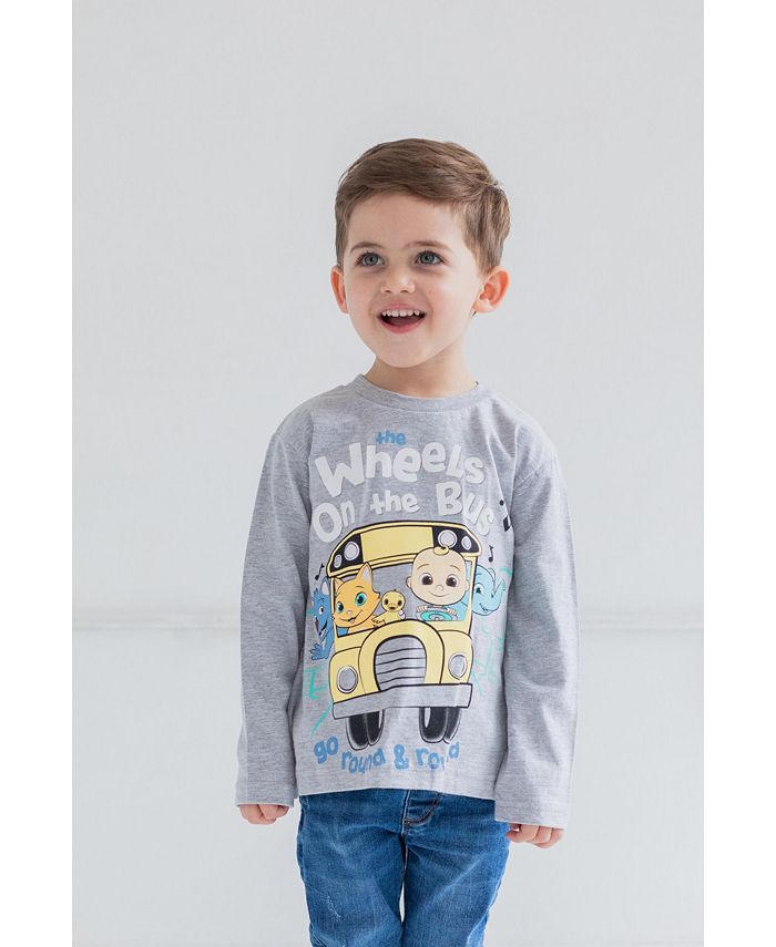 CoComelon JJ Kitty 2 Pack Long Sleeve Graphic T-Shirt Toddler| Child ...