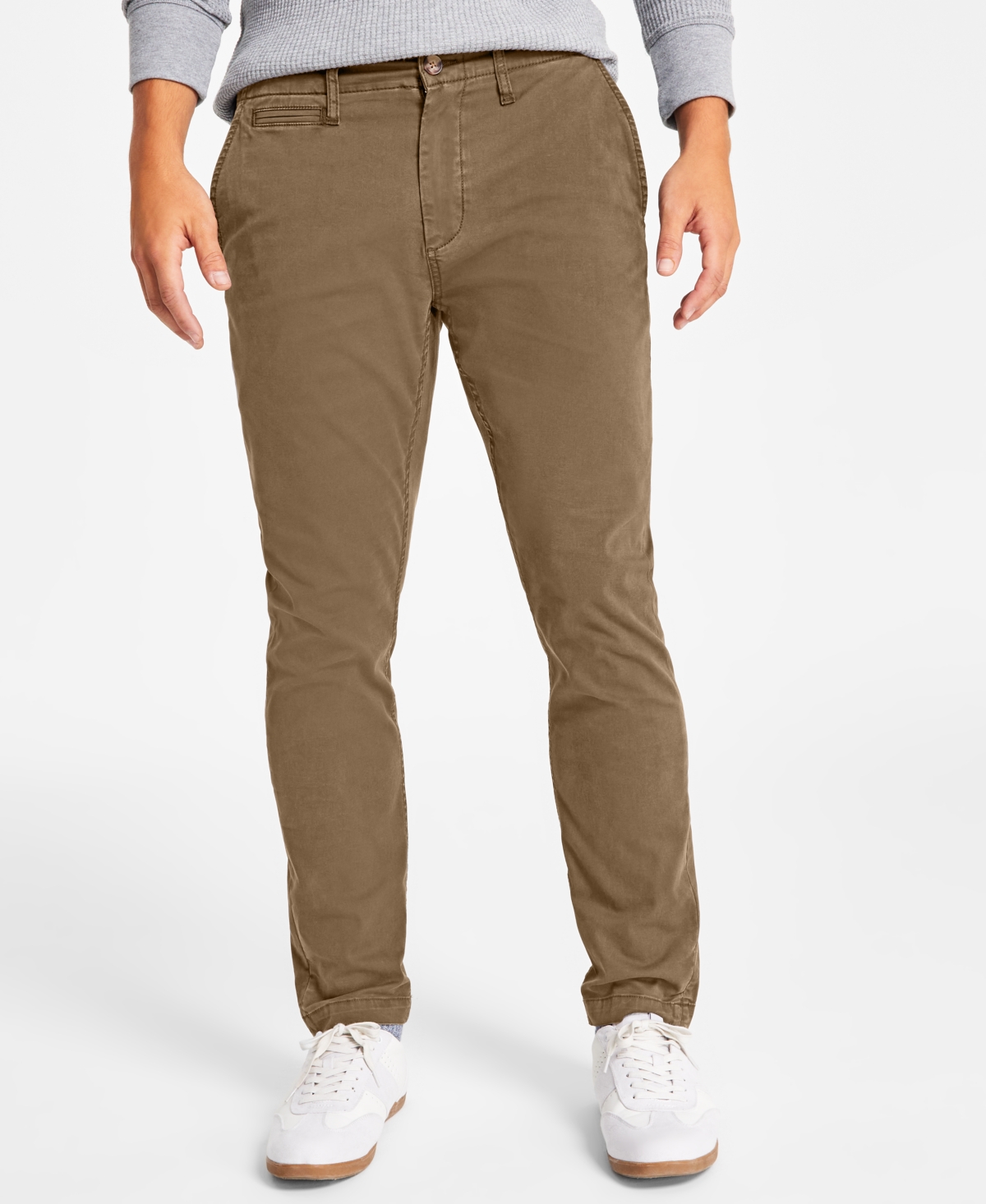 Men's Men's Dewy Slim-Straight Chino Pants, Created for Macy's - Navy Suit