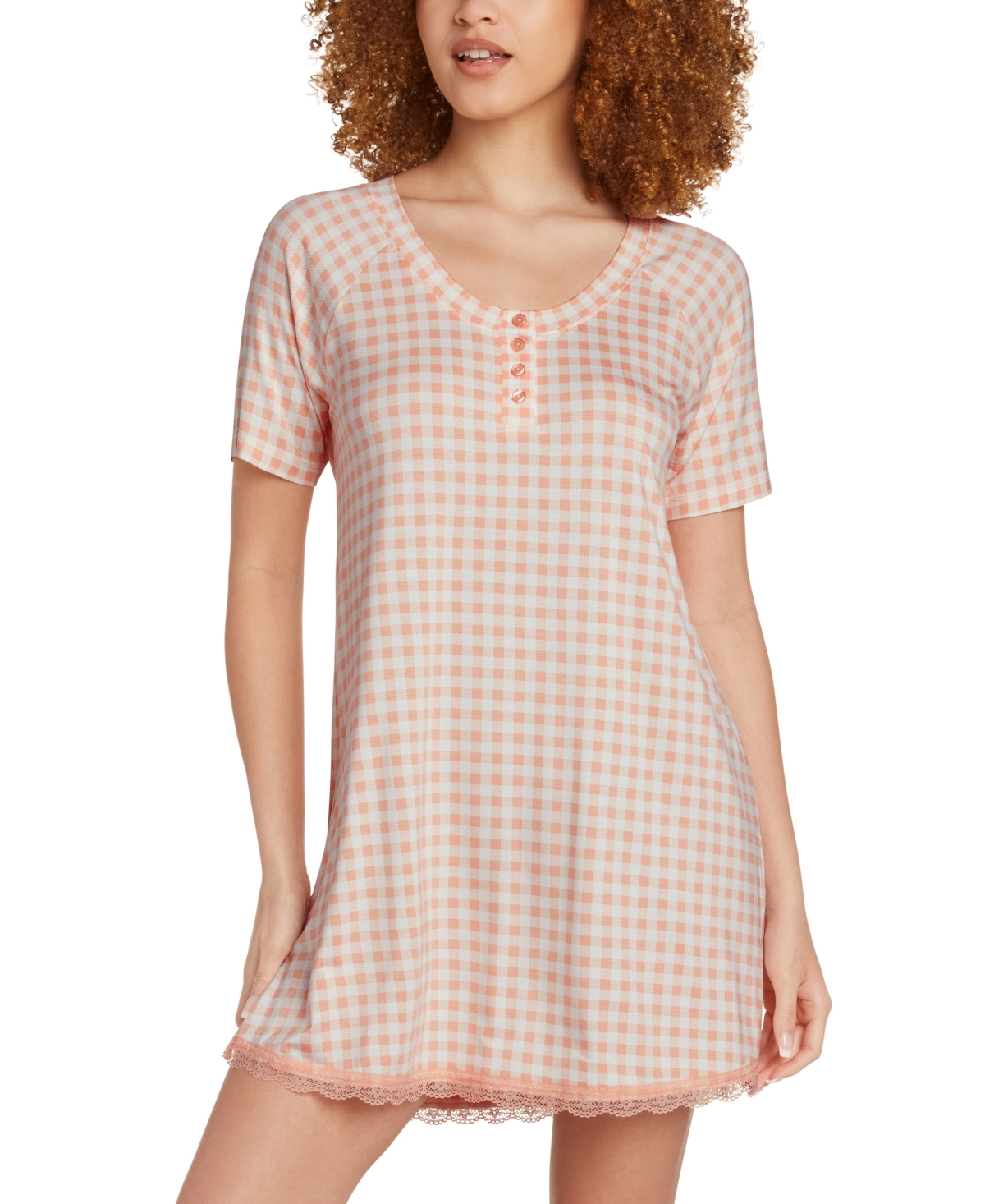 Women's Lovely Morning Gingham Sleepshirt - Newport Stripe