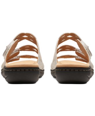 Laurieann Ruby Scalloped Twist Strap Slide Sandals