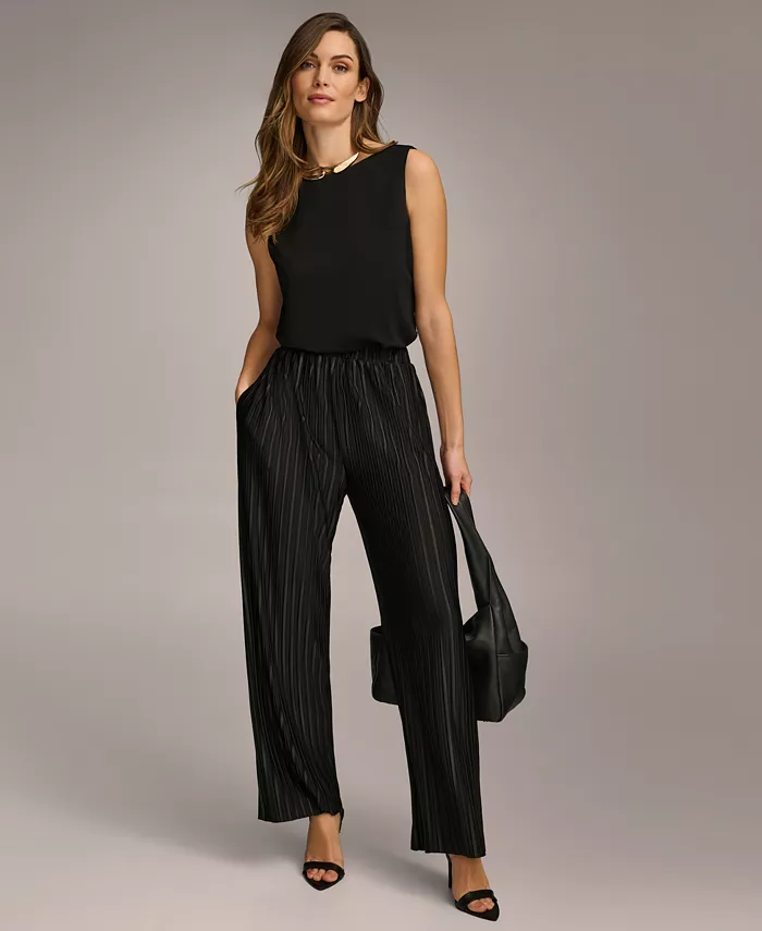 Women's Pull-On Pleated Wide Leg Pants - thumbnail 5