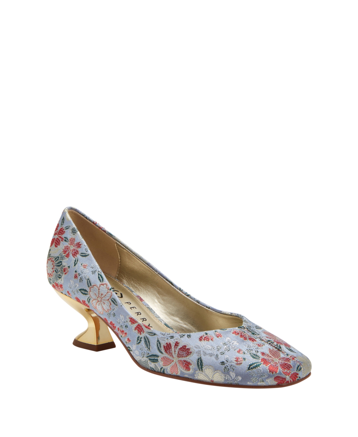 Shop Katy Perry Women's The Laterr Pumps In Blue Multi- Polyurethane,polyester