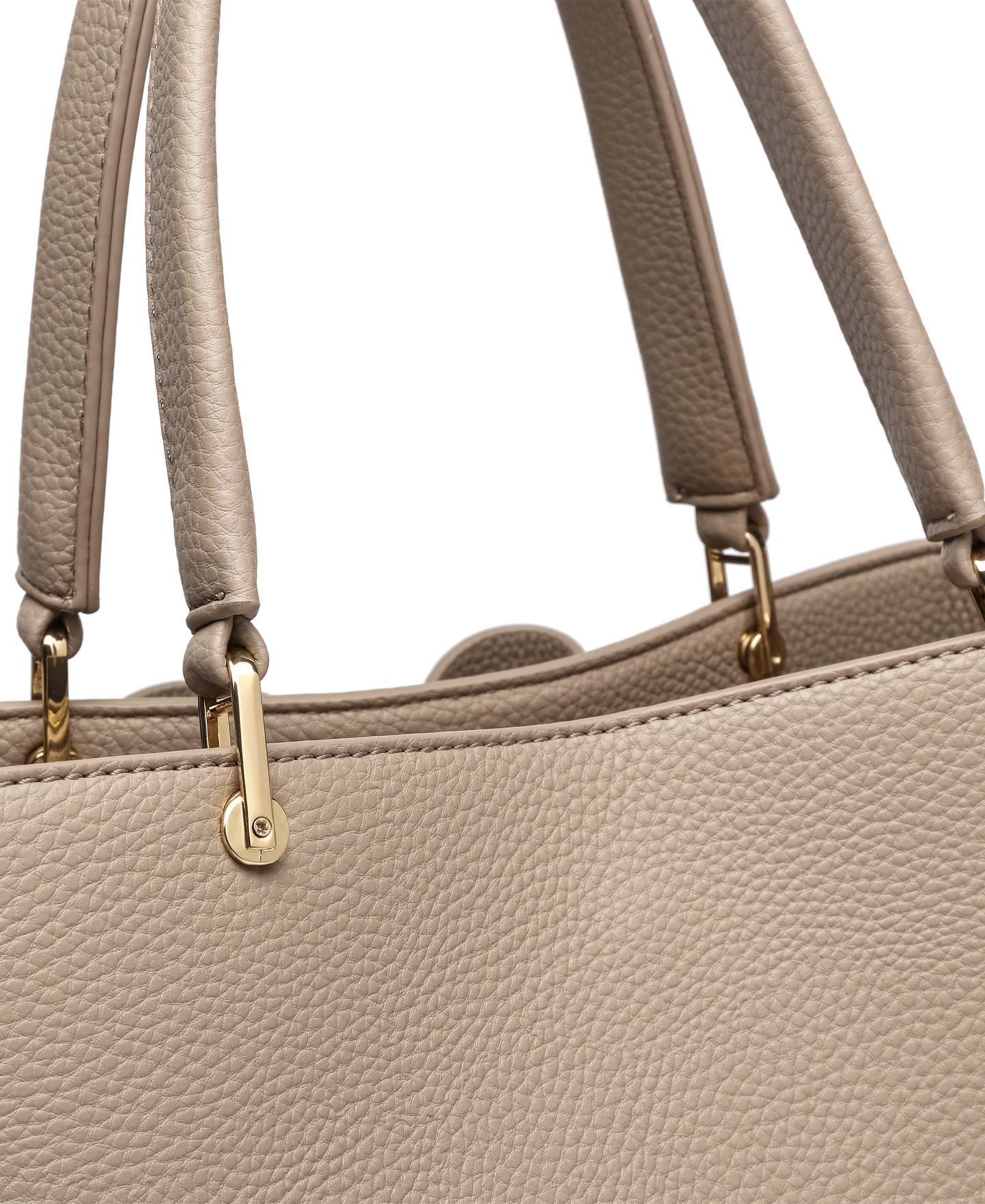Женская сумка LIKE DREAMS Jenna Bow Small Satchel, цвет: Серо-коричневый — фото 7