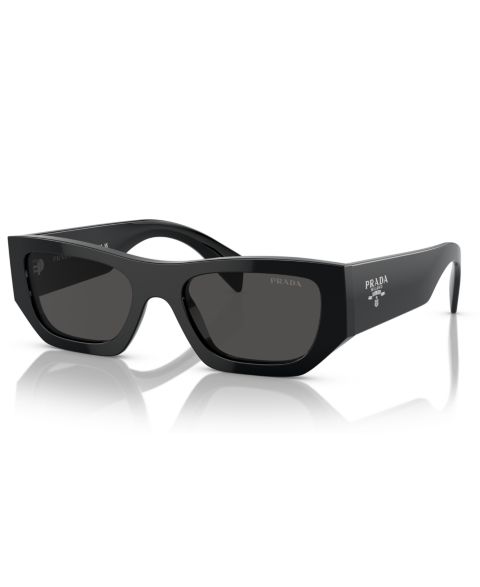 Солнцезащитные очки PRADA Rectangular Unisex Sunglasses, PR A01S, цвет: Чёрный