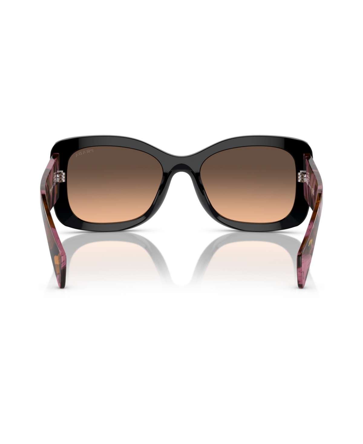 Prada Womens Purple Pr A08s Oval-frame Acetate Sunglasses
