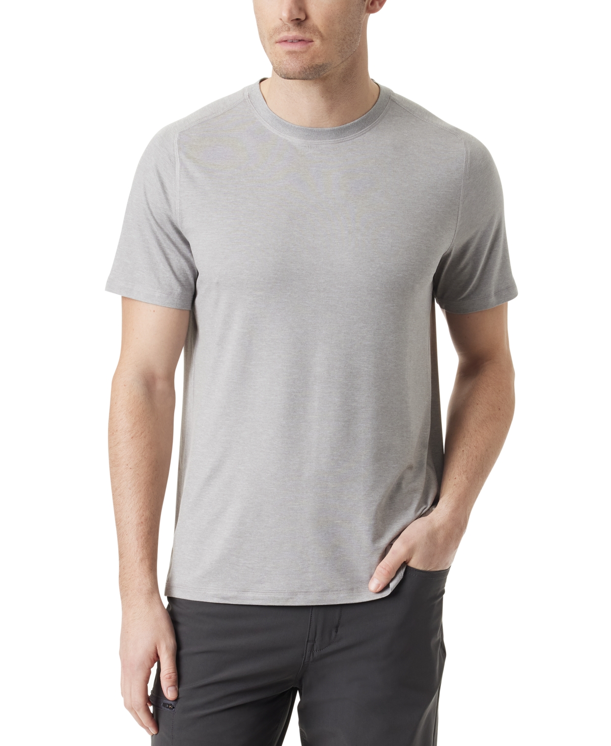 Shop Bass Outdoor Men's Micro Tech Performance T-shirt In Ultimate Grey